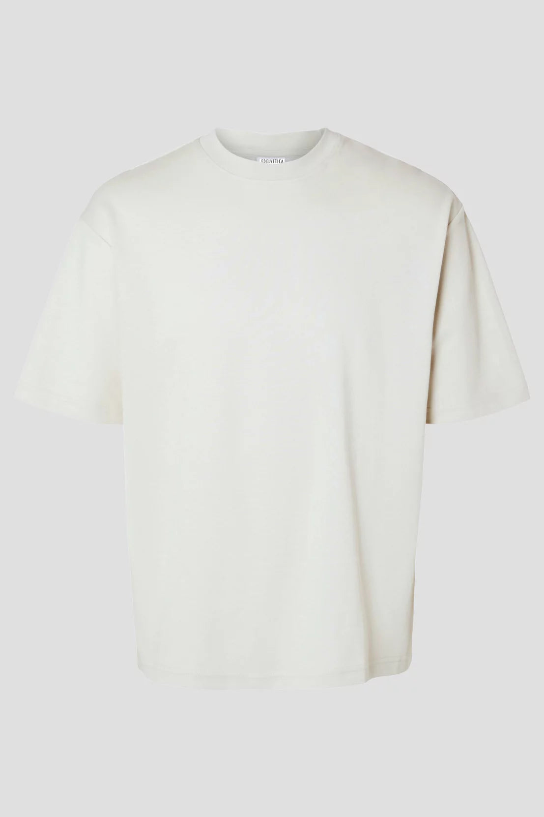 T-Shirt Edelweiss Oversized Light Herren mit dezentem Edelweiss-Badge am Arm – Oversized Fit aus 100 % Baumwolle