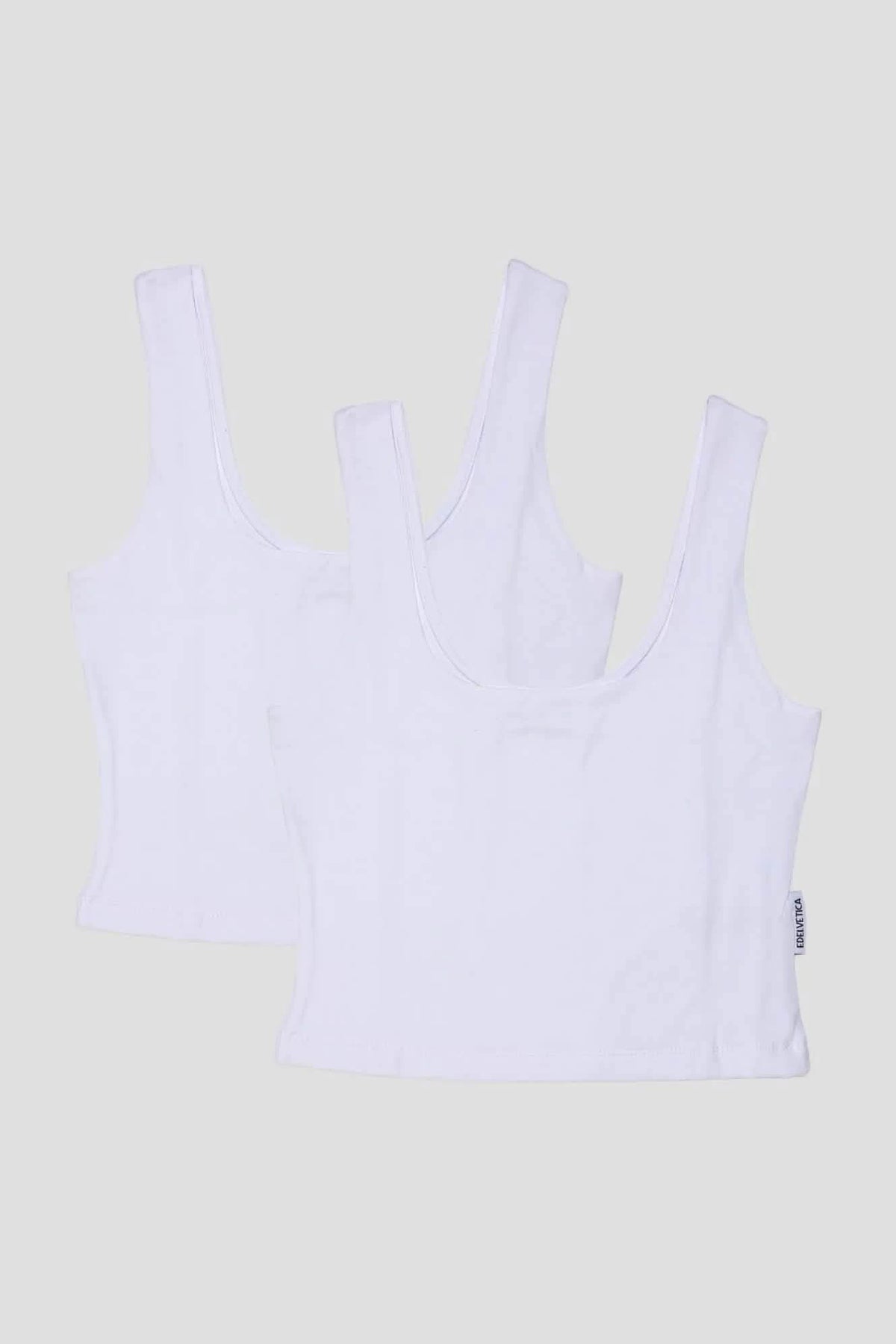 Tank Top Edelvetica kurz Basic Damen