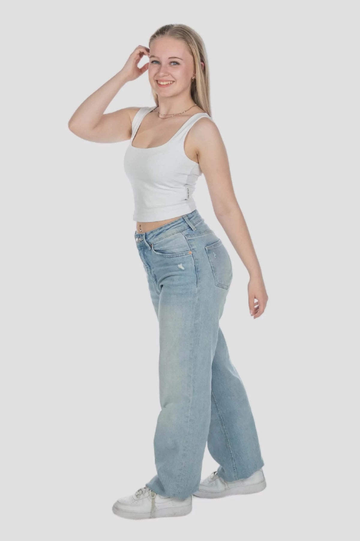 Tank Top Edelvetica kurz Basic Damen