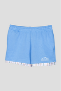 Damen Shorts von Edelvetica mit Edelweiss-Abschluss und Logo, eine modische und praktische Wahl für Freizeitaktivitäten. Diese Shorts zeichnen sich durch ein charakteristisches Edelweiss-Muster am Abschluss und das Edelvetica-Logo aus, was einen Hauch von alpiner Eleganz und Markenidentität verleiht. Ideal für Frauen, die lässige, aber stilvolle Kleidung schätzen.
