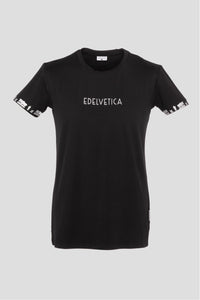 Herren Shirt Schwarz / Gold und Schwarz / Silber Kombo mit Edelvetica-Schriftzug