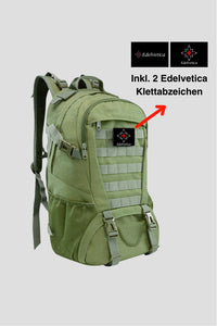 Outdoor-Rucksack mit 30 Liter Fassungsvermögen von Edelvetica, ideal für Wandern und Outdoor-Aktivitäten. Dieser robuste und funktionelle Rucksack bietet genügend Platz und Organisation für alle notwendigen Gegenstände. Er kombiniert Komfort mit langlebigem Design, geeignet für Abenteuer in der Natur.