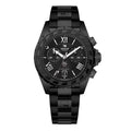 Trauffer Chronograph All Black mit Edelstahlband & Alpaufzug-Gravur – Swiss Made