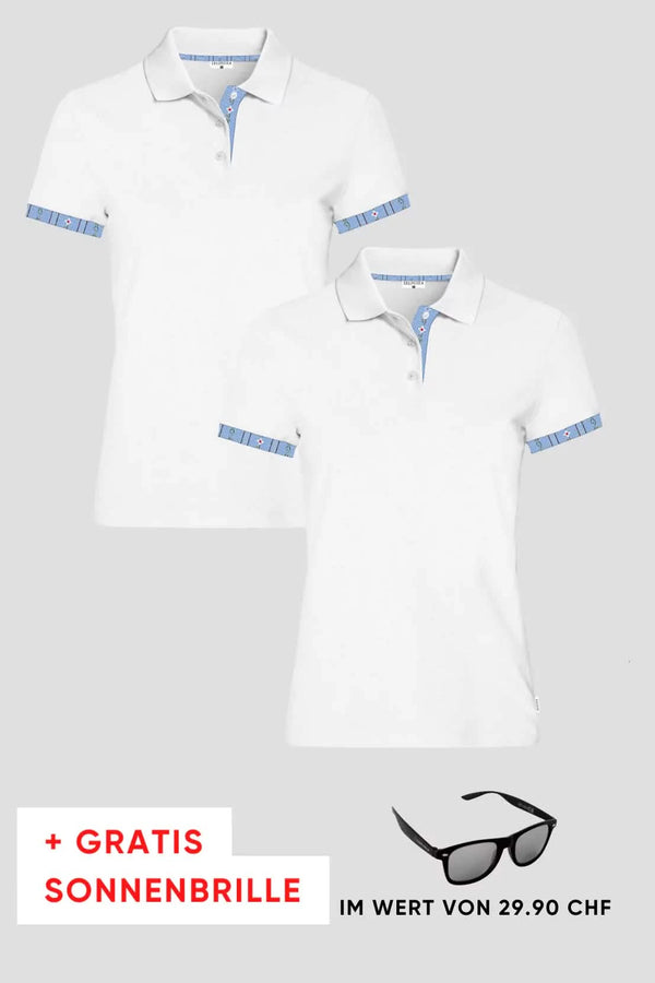 Damen 2er Kombo Edelweiss Polo + Gratis Brille