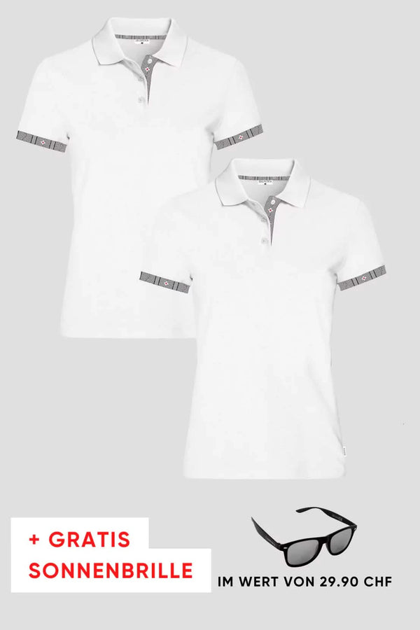 Damen 2er Kombo Edelweiss Polo + Gratis Brille