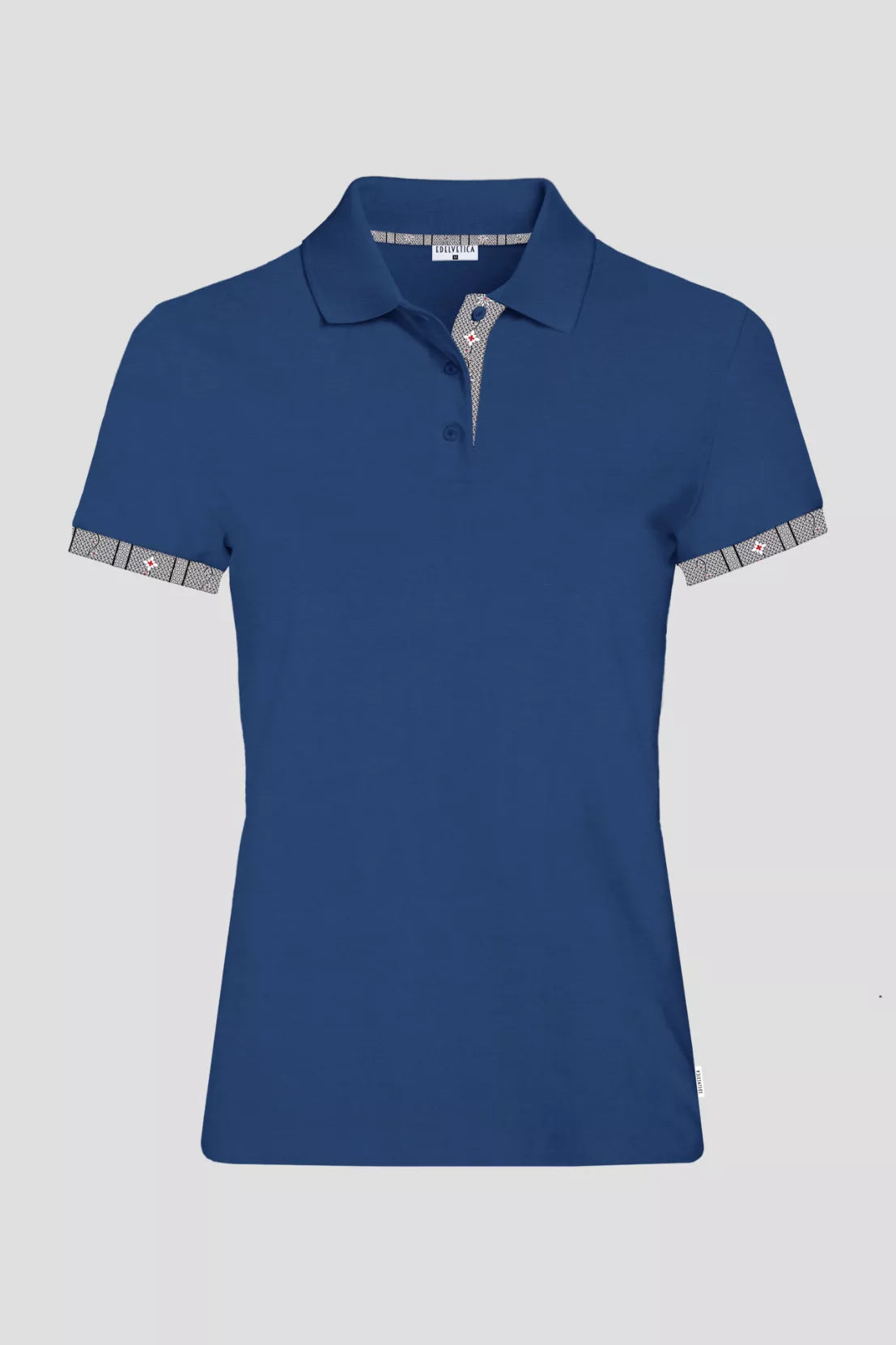 Polo Shirt Edelweiss Krageninnenseite & Armabschluss Damen