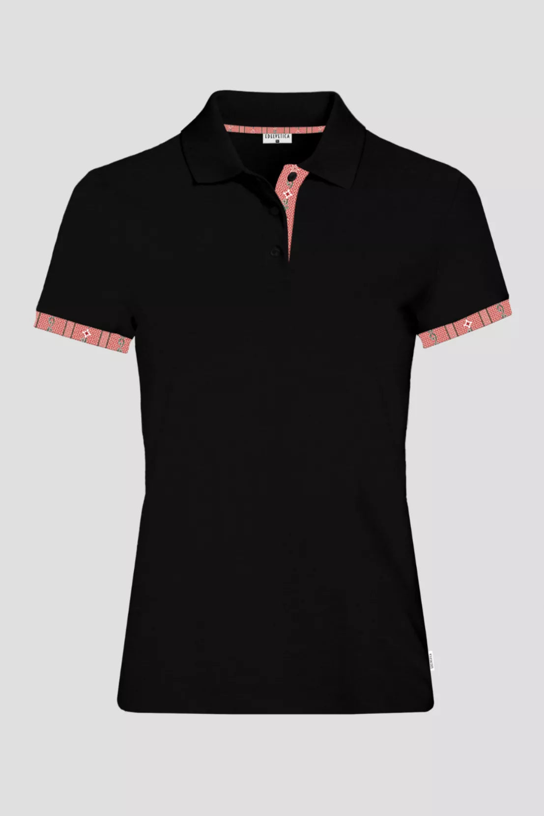 Polo Shirt Edelweiss Krageninnenseite & Armabschluss Damen