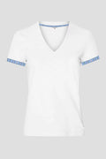 Edelweiss Original Damen T-Shirt in verschiedenen Farben mit einzigartigem Edelweiss-Design am Armabschluss von Edelvetica.