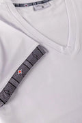 Edelweiss Original Damen T-Shirt in verschiedenen Farben mit einzigartigem Edelweiss-Design am Armabschluss von Edelvetica.