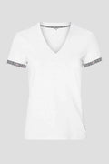 Edelweiss Original Damen T-Shirt in verschiedenen Farben mit einzigartigem Edelweiss-Design am Armabschluss von Edelvetica.