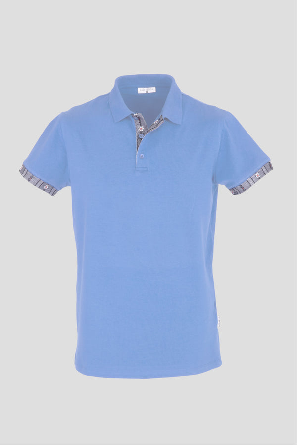 Herren Edelweiss Polo Shirt mit einzigartigem Krageninnenseite- und Armabschluss Design in verschiedenen Farben