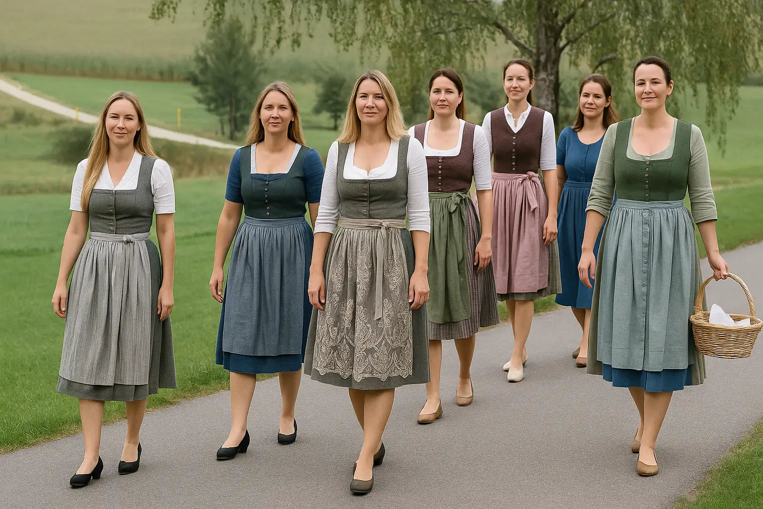 Landfrauen beim Spaziergang