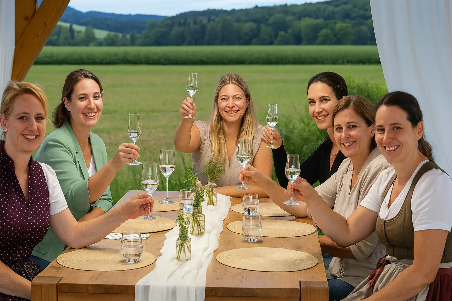 Landfrauen am Tisch