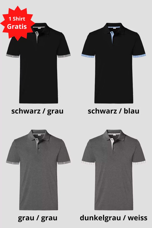 Herren 4 für 3 Kombo Edelweiss Polo