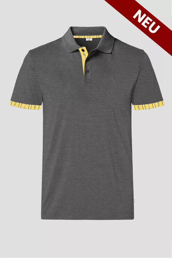 Polo Shirt Edelweiss Krageninnenseite & Armabschluss Herren