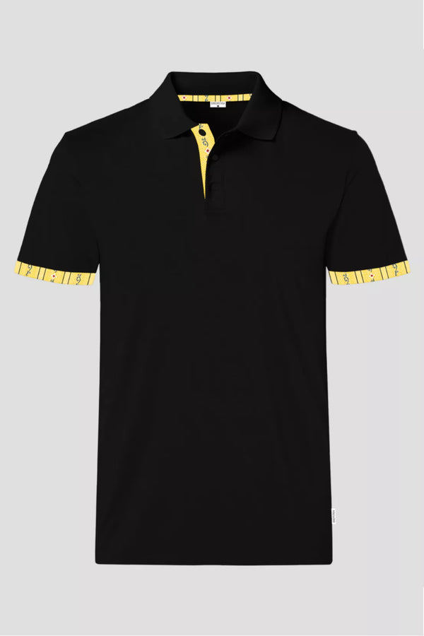 Polo Shirt Edelweiss Krageninnenseite & Armabschluss Herren