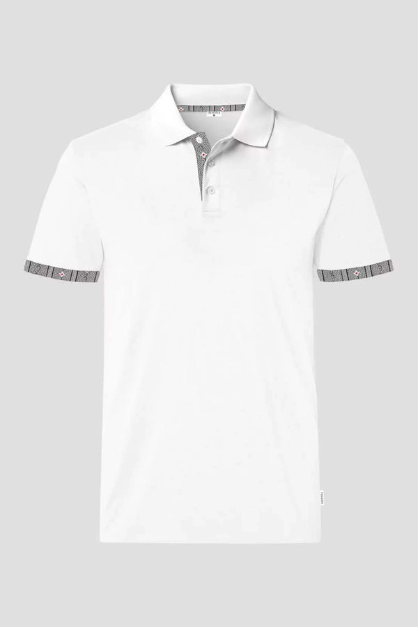 Herren Edelweiss Polo Shirt mit einzigartigem Krageninnenseite- und Armabschluss Design in verschiedenen Farben