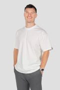 T-Shirt Edelweiss Oversized Light Herren mit dezentem Edelweiss-Badge am Arm – Oversized Fit aus 100 % Baumwolle