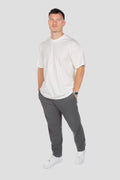 T-Shirt Edelweiss Oversized Light Herren mit dezentem Edelweiss-Badge am Arm – Oversized Fit aus 100 % Baumwolle