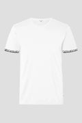 Herren-T-Shirt mit Scherenschnitt-Motiv am Armabschluss von Edelvetica