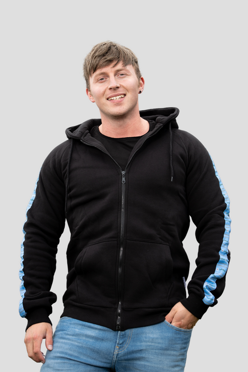 Herren-Sweatjacke mit Edelweiss-Design von Edelvetica in verschiedenen Farben, aus 100% Premium-Baumwolle.